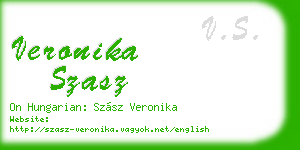 veronika szasz business card