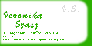 veronika szasz business card